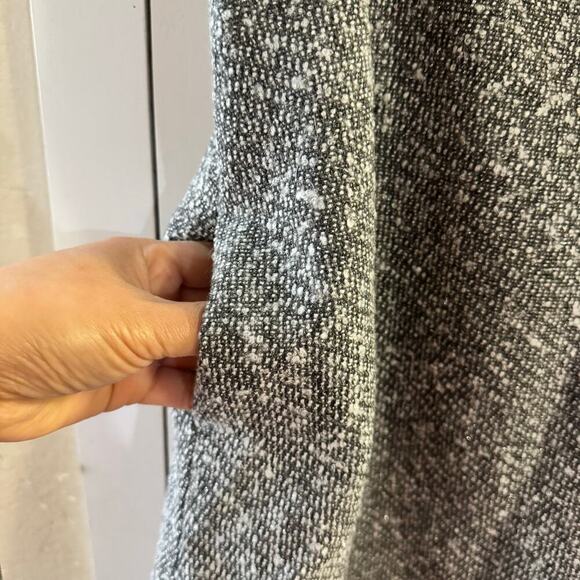 Anna Sui for Target Metallic Grey Boucle V-Neck Shift Mini Dress Size 3 - Picture 5 of 12